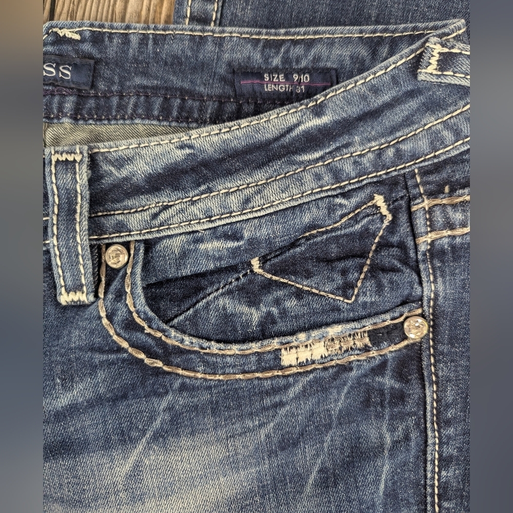 Vigoss The New York Bootcut Size 9/10 Distressed In Super Condition - Picture 7 of 14
